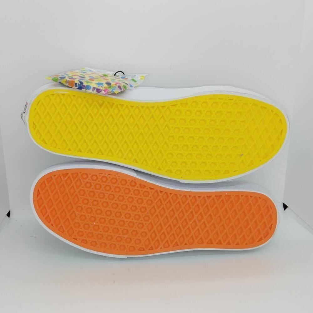 VANS UA Old Skool Flour Shop Women's Rainbow White Designer Sneakers- sz. 10 1/2 - Picture 5 of 6
